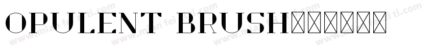 Opulent Brush字体转换